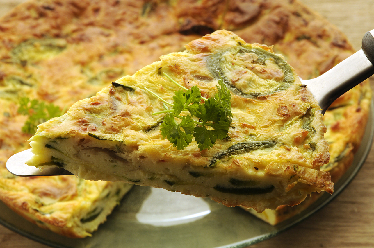 Cheddar and Zucchini Frittata