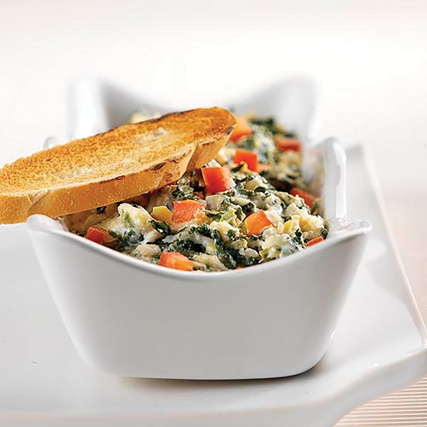 Baked Spinach Artichoke Yogurt Dip