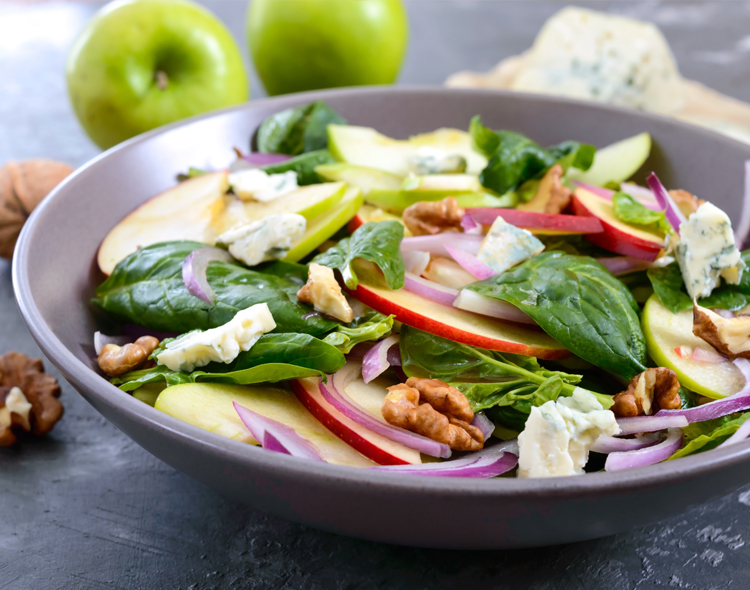 Spinach Apple & Pecan Salad