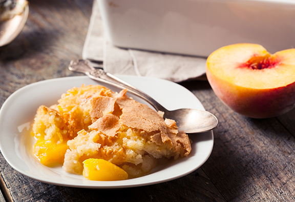 Peach and Banana Cobbler