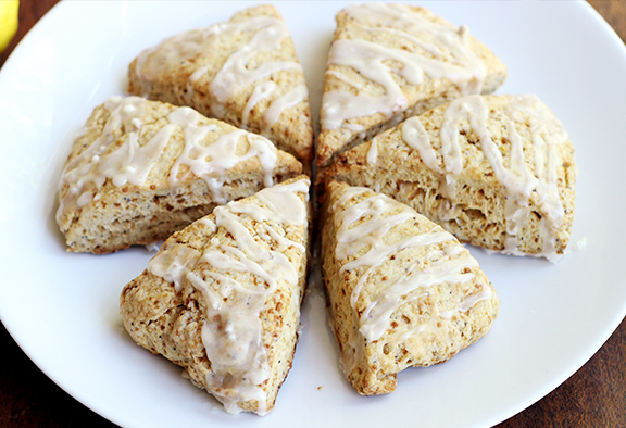 lemon and chia seed scones